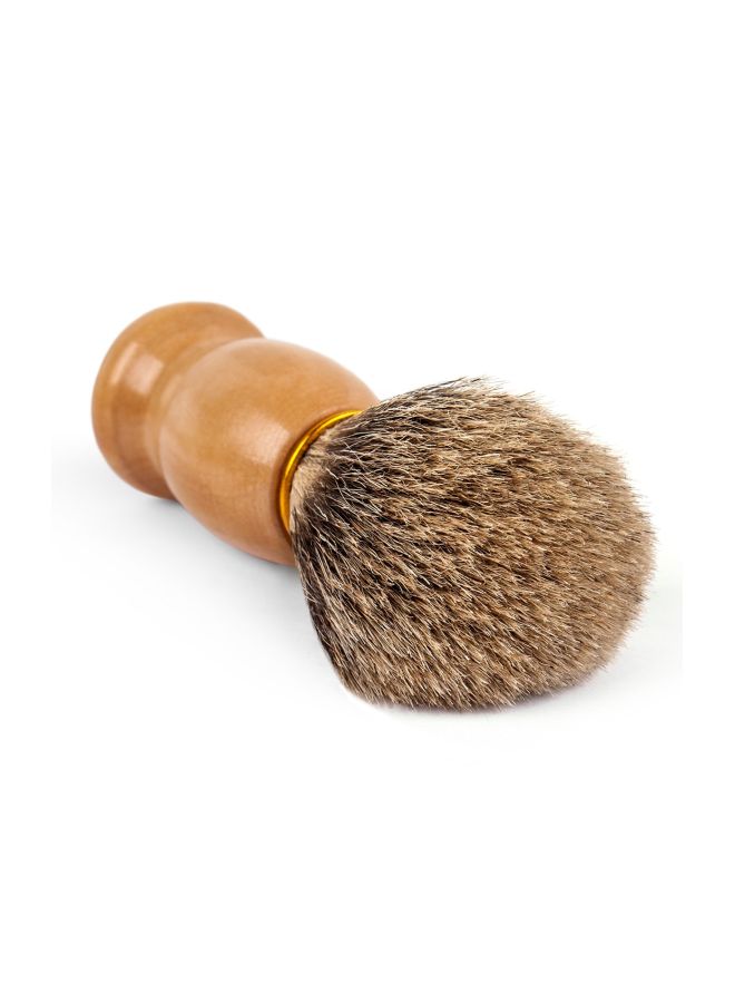QSHAVE Badger Hair Shaving Brush Brown - Image 3