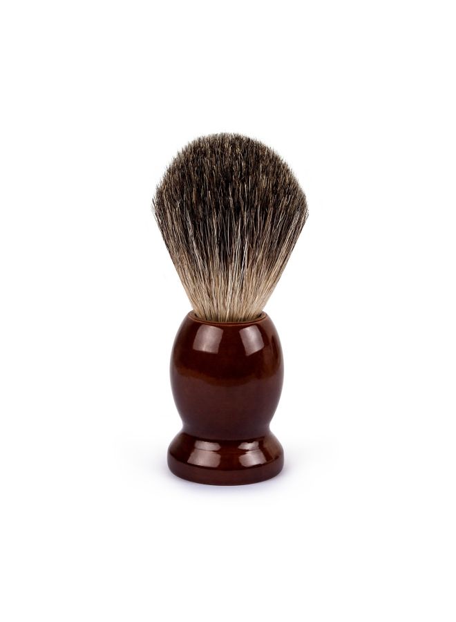 QSHAVE Badger Hair Shaving Brush Brown - Image 2