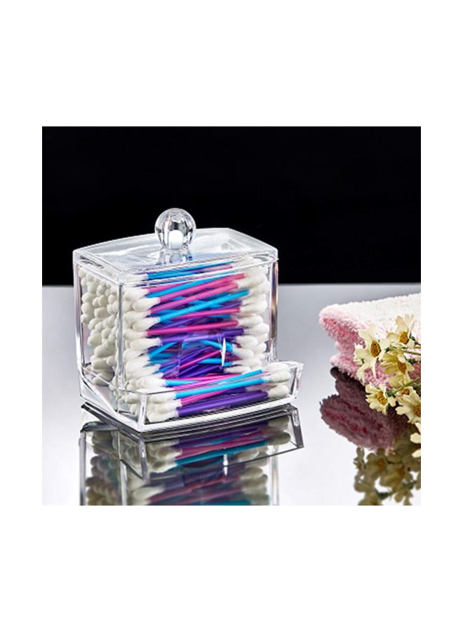 BestChoices Cotton Swabs Buds Holder Box Clear - Image 2
