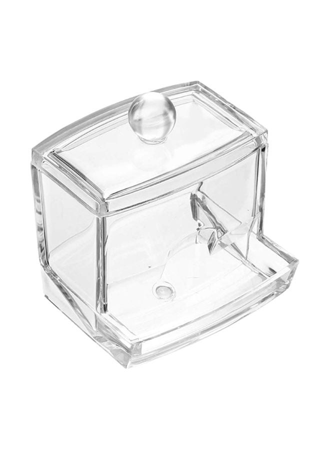 BestChoices Cotton Swabs Buds Holder Box Clear - Image 1