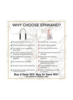 Epiwand Facial Hair Removal Threading Tool Black/Silver  - Image 3