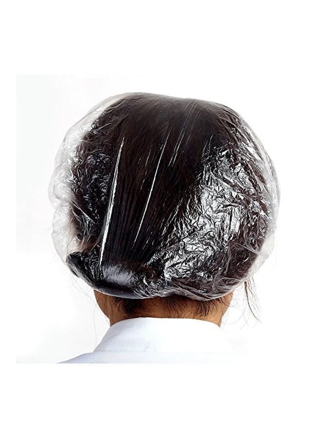KINGLAKE 100-Piece Disposable Shower Cap Clear  - Image 2