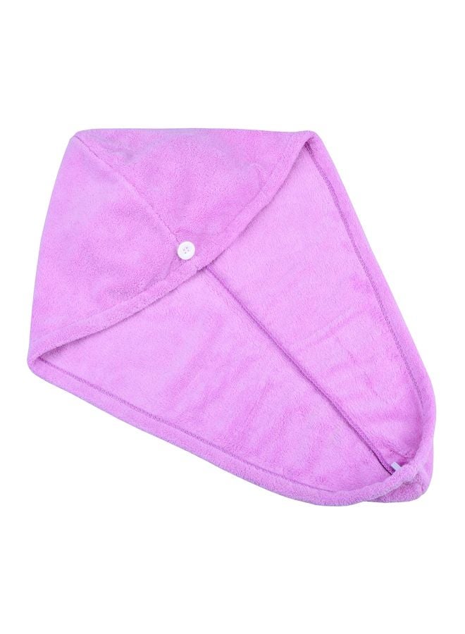 HOPESHINE Fast Drying Hair Turban Wrap Purple 63x24cm - Image 1
