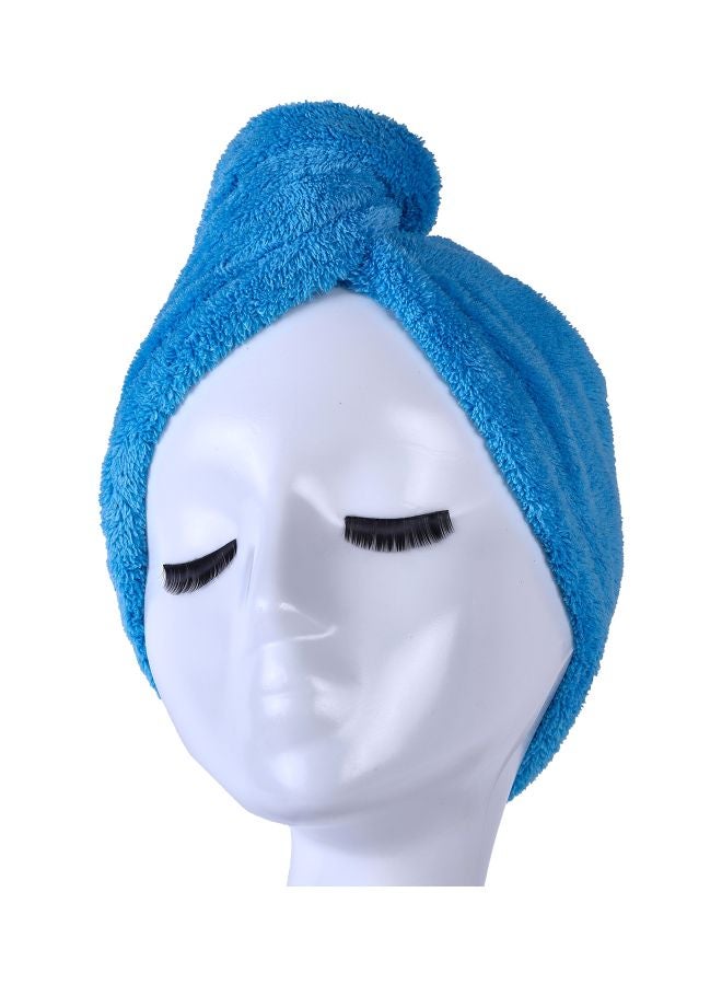 YYXR - Quick Drying Hair Towel Wrap Blue 68x26cm - Image 1