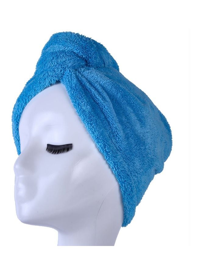 YYXR - Quick Drying Hair Towel Wrap Blue 68x26cm - Image 1