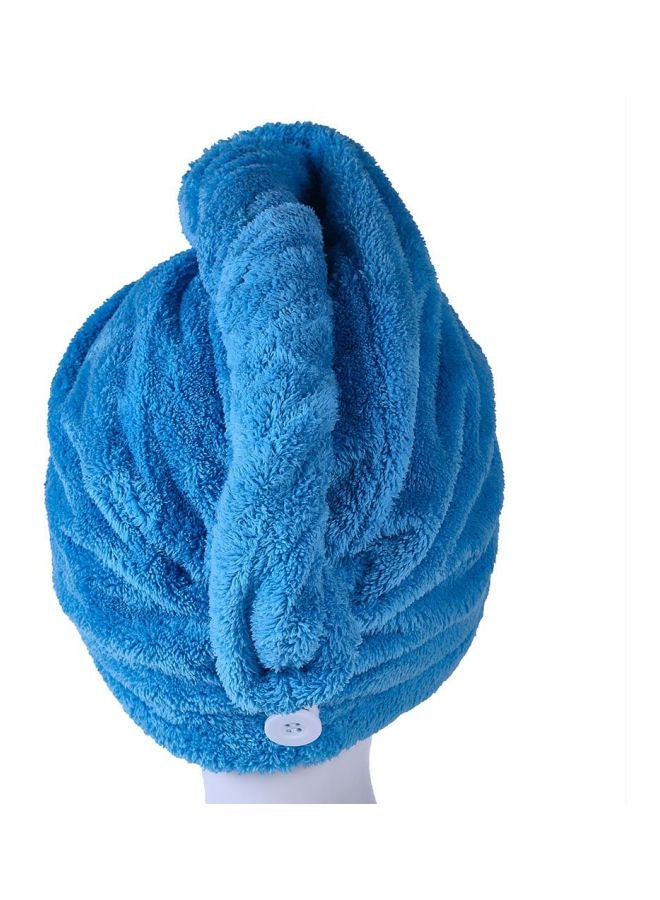 YYXR - Quick Drying Hair Towel Wrap Blue 68x26cm - Image 1