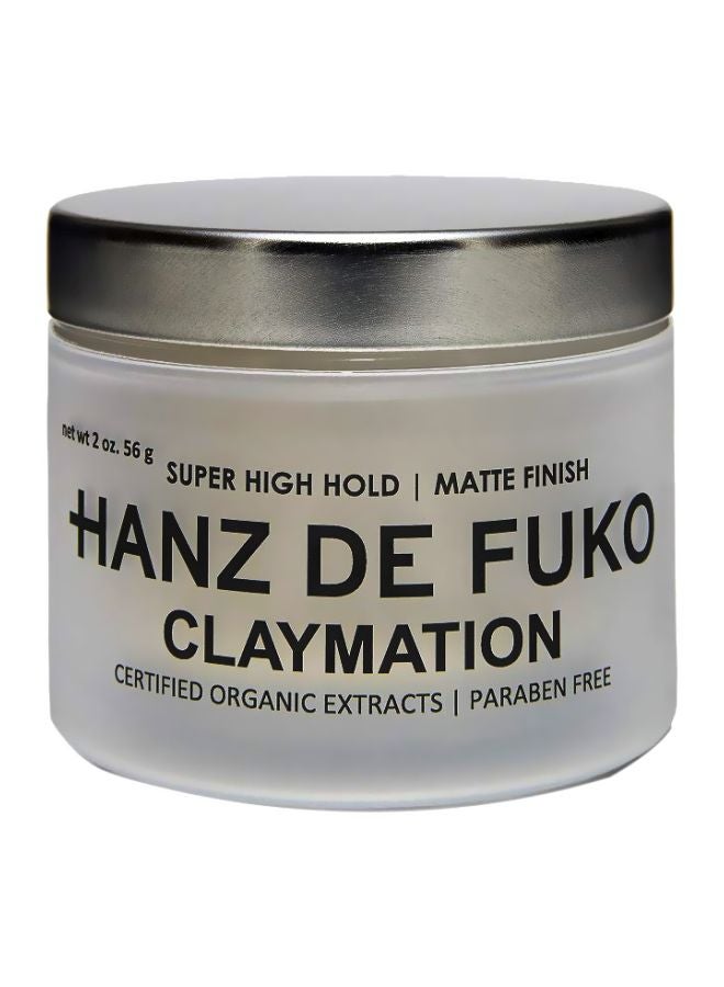 hanz de fuko Claymation Super High Hold Hair Styling Clay - Image 1