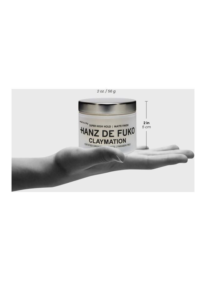 hanz de fuko Claymation Super High Hold Hair Styling Clay - Image 3