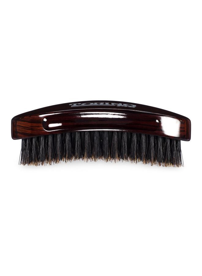 TORINO PRO WAVE BRUSHES BY BRUSH KING Hair Styling Wave Brush Black/Brown - Image 2
