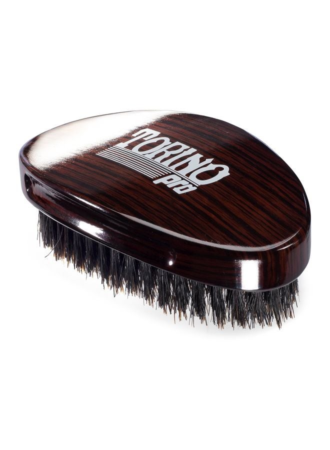 TORINO PRO WAVE BRUSHES BY BRUSH KING Hair Styling Wave Brush Black/Brown - Image 3