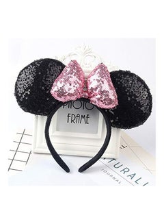 A Miaow 3D Mickey Mouse Ears Headband Black/Pink  - Image 2