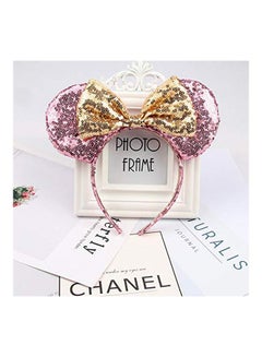 A Miaow Mickey Mouse Ears Headband Pink/Gold  - Image 4