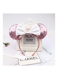 A Miaow Mickey Mouse Ears Headband Pink/White  - Image 2