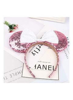 A Miaow Mickey Mouse Ears Headband Pink/White  - Image 3