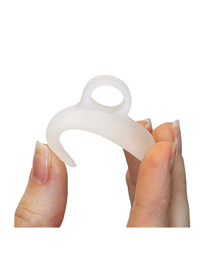 Toe Separator And Toe Crest Pads White