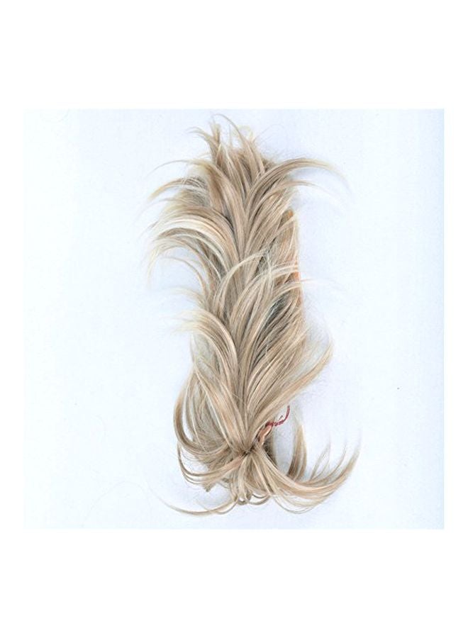 ايمول وصلة شعر ذيل حصان أملس مصنوع من ألياف صناعية بمشبك بيج 6بوصة - Image 3