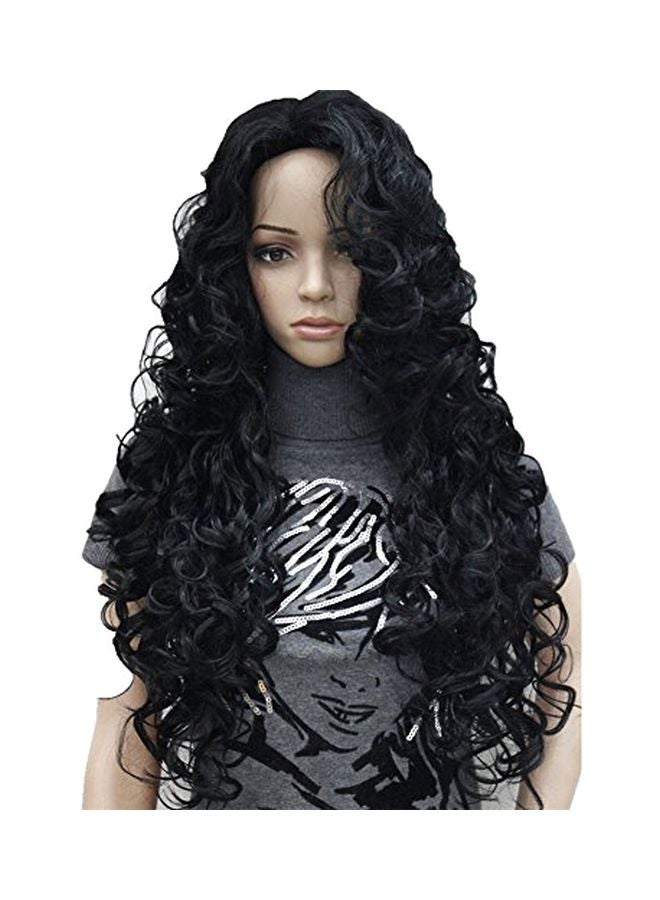 Aimole - Long Wavy Synthetic Hair Wig Black 24inch - Image 1