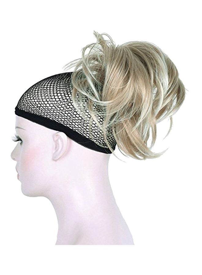 ايمول وصلة شعر ذيل حصان أملس مصنوع من ألياف صناعية بمشبك بيج 6بوصة - Image 2