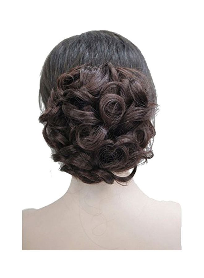 Aimole Short Curly Hair Extension Dark Auburn 6inch  - Image 1