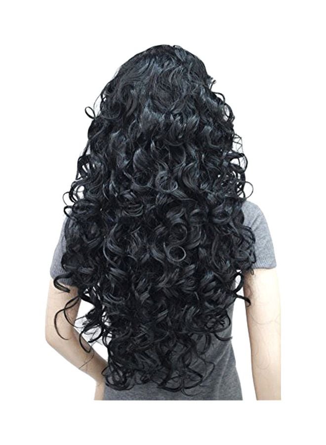 Aimole - Long Wavy Synthetic Hair Wig Black 24inch - Image 1