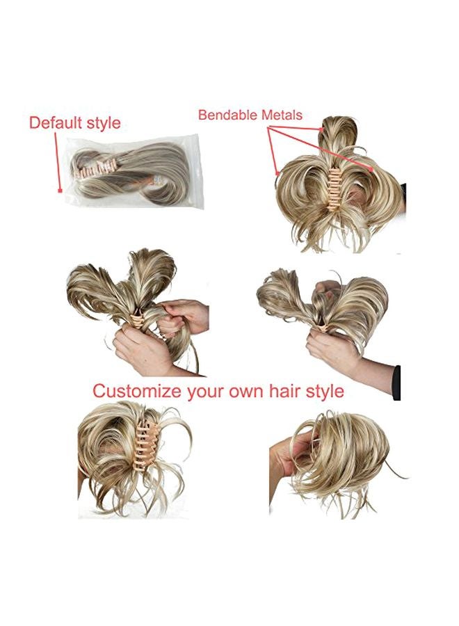 Aimole Synthetic Short Ponytail Claw Clip On Straight Hair Extension 6inch - Image 4