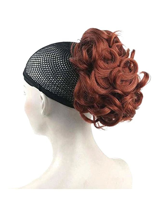 Aimole Synthetic Short Curly Ponytail Clip In Hair Extension Fox Red 6inch 