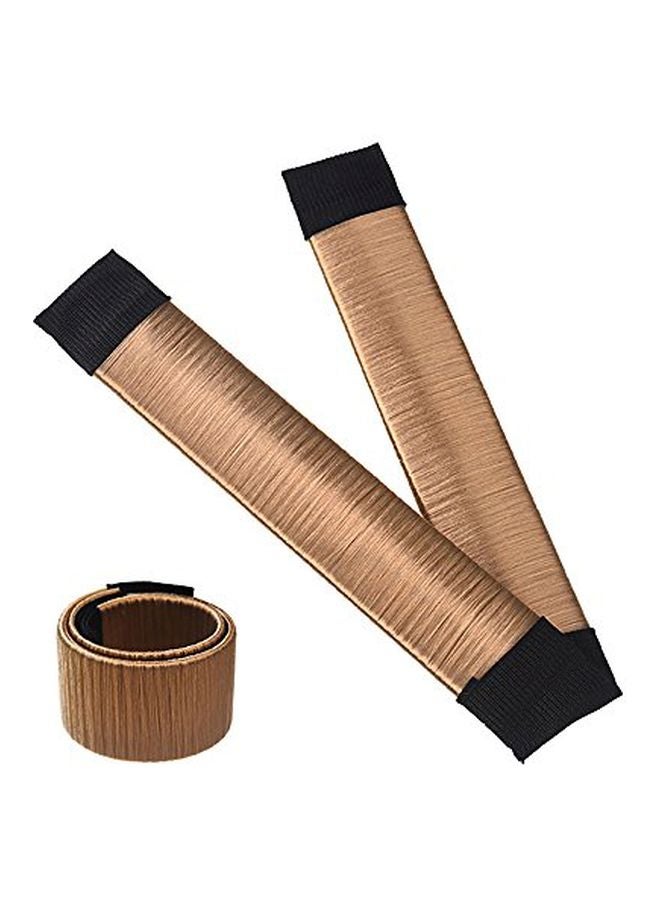 Aisonbo Pack Of 3 Hair Bun Maker Brown  - Image 1