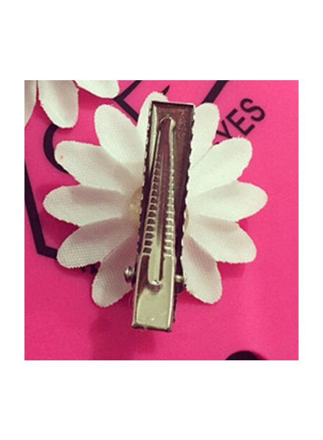 Backgarden 12-Piece Bridesmaid Hair Clip Yellow/White  - Image 2