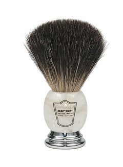 Parker Safety Razor Shaving Set Silver/White/Brown  - Image 2