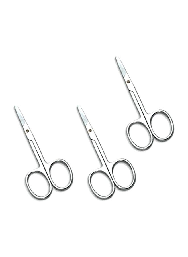 Manicare 3-Piece Stainless Steel Baby Scissor Set Silver 
