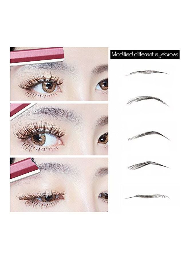 Miss Gorgeous London 10-Piece Eyebrow Razor Shaper Pink/Clear  - Image 3