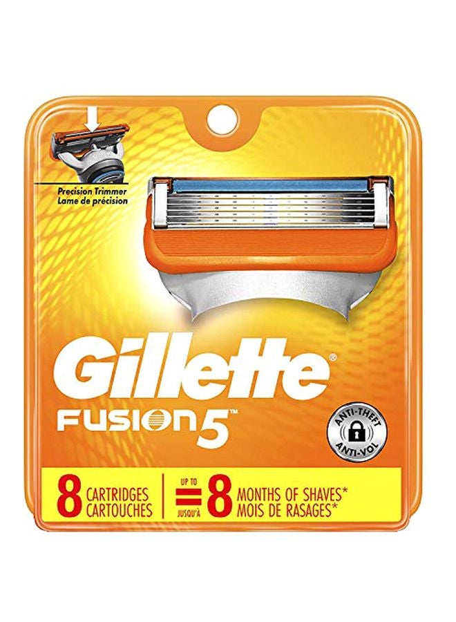 Gillette Fusion 5 Razor Blade Silver/Orange/Blue