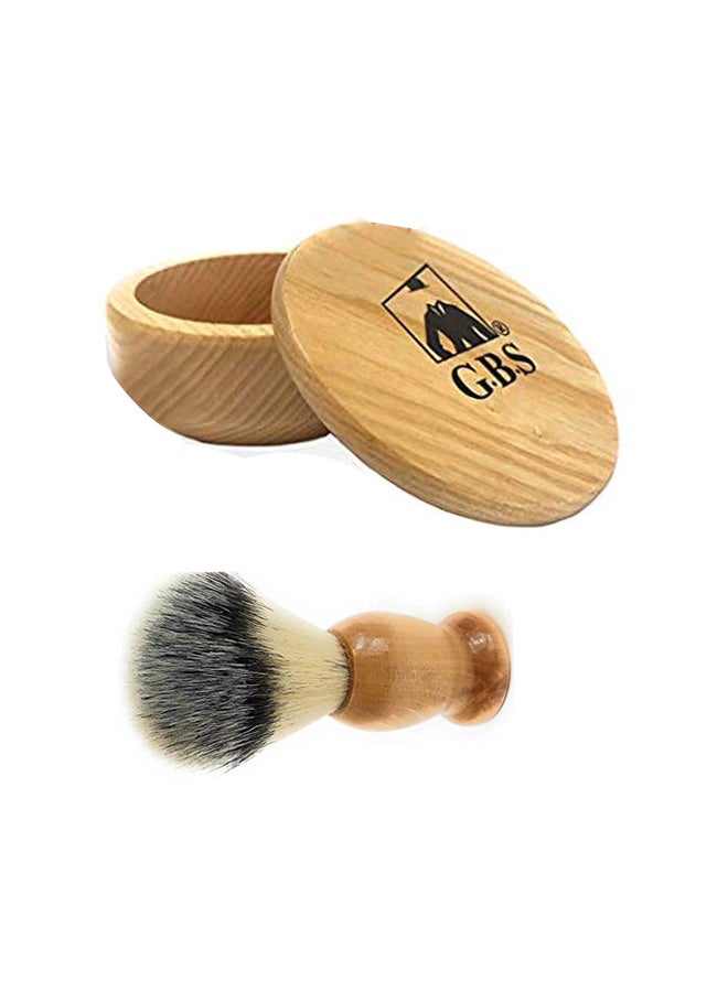 G.B.S 3-Piece Shaving Kit Beige/Black - Image 1
