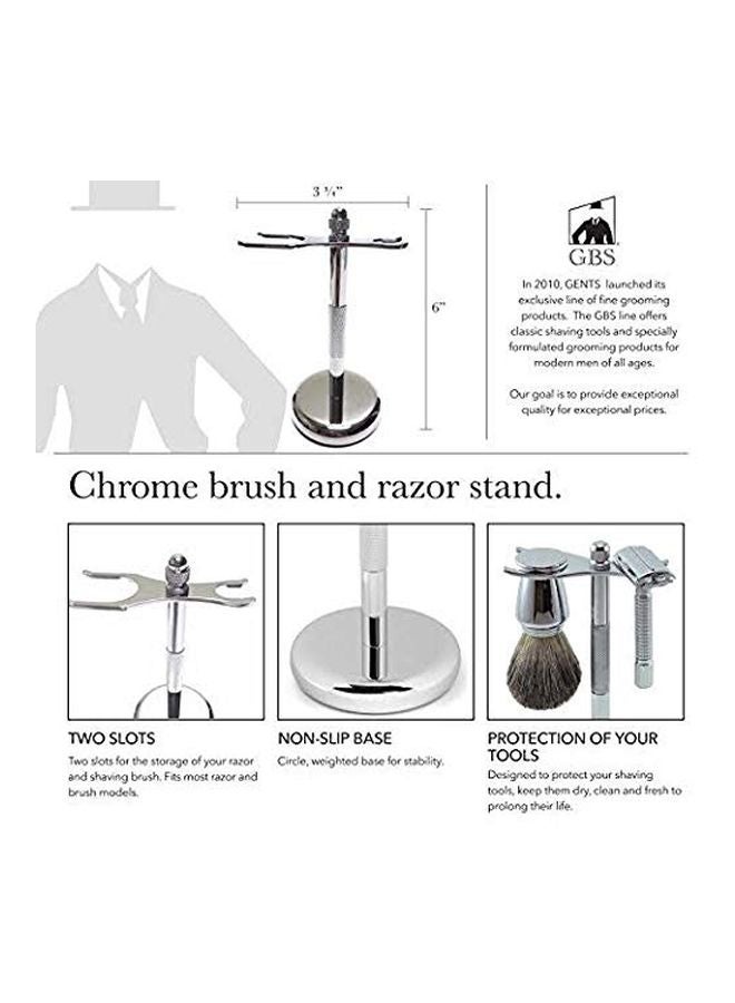 G.B.S 5-Piece Shaving Kit Silver/Black/Brown - Image 3