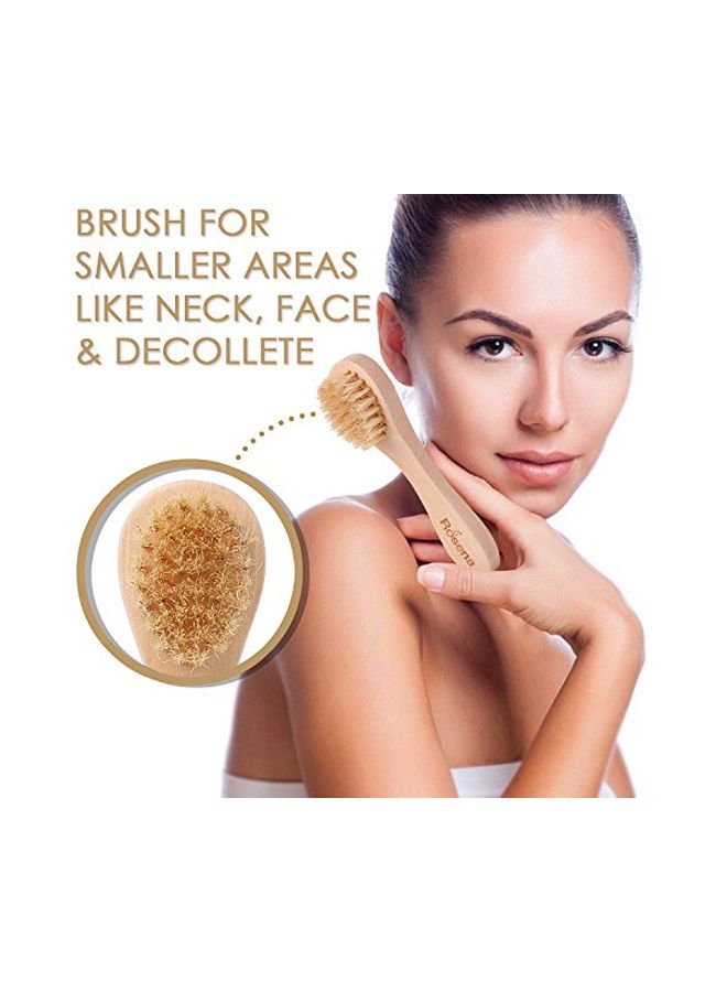 rosena 2-Piece Body Brush Set Beige/White - Image 2