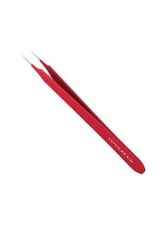 Tweezees Pack Of 2 Stainless Steel Tweezers Red/Silver  - Image 3