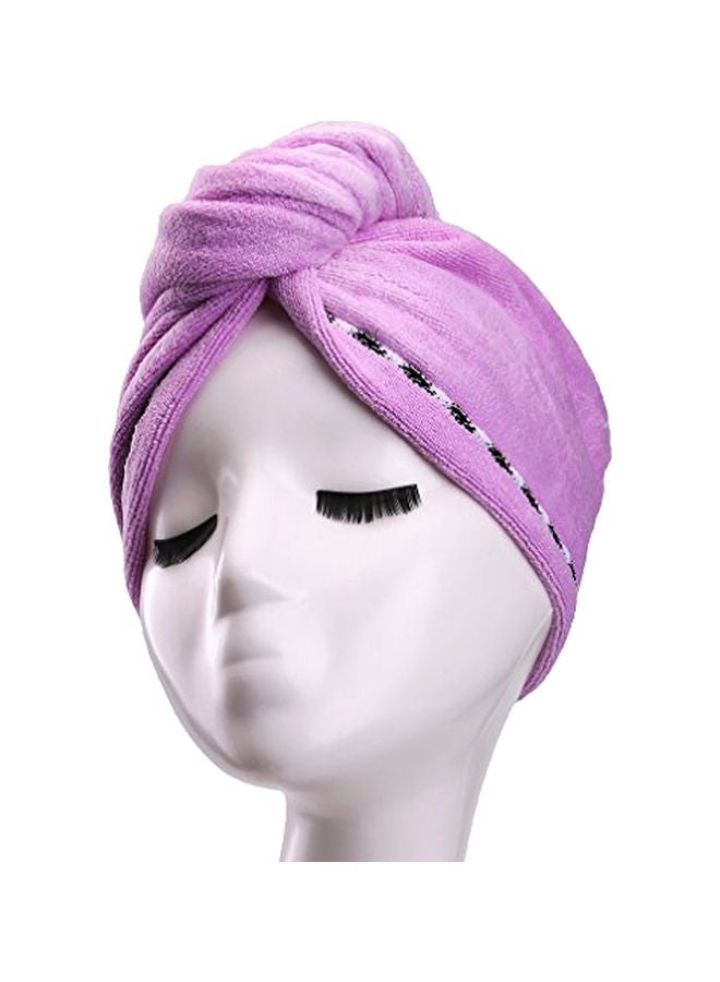 YYXR Microfiber Hair Towel Purple  - Image 1