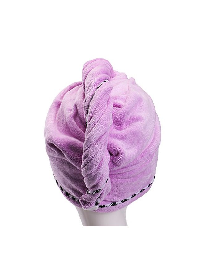 YYXR Microfiber Hair Towel Purple  - Image 2