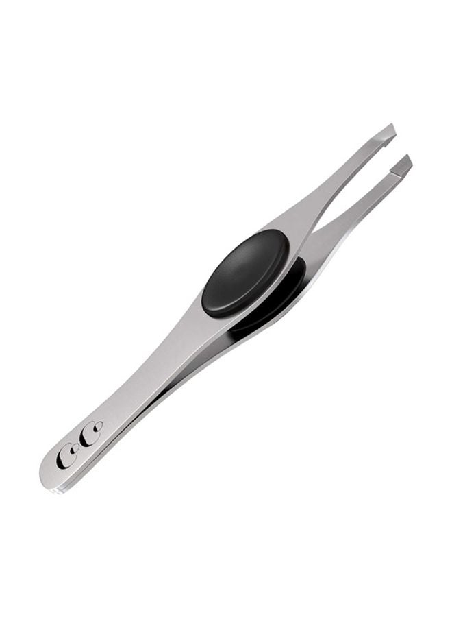 Coco's Closet Stainless Steel Tweezers Silver/Black - Image 1