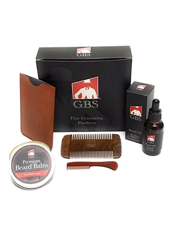 G.B.S Beard Grooming Kit Brown - Image 1