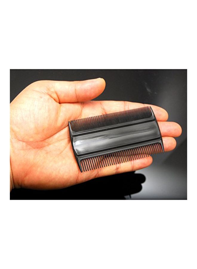 3-Piece Dual Sided Beard And Moustache Comb Black 3.5inch - v1568287712/N29305148A_2