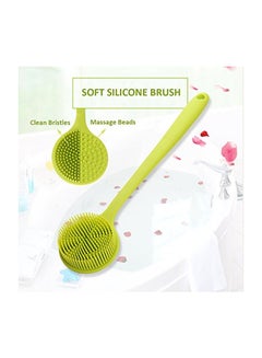Arswin Silicone Back Scrubber Green 14.8x3.3inch  - Image 2