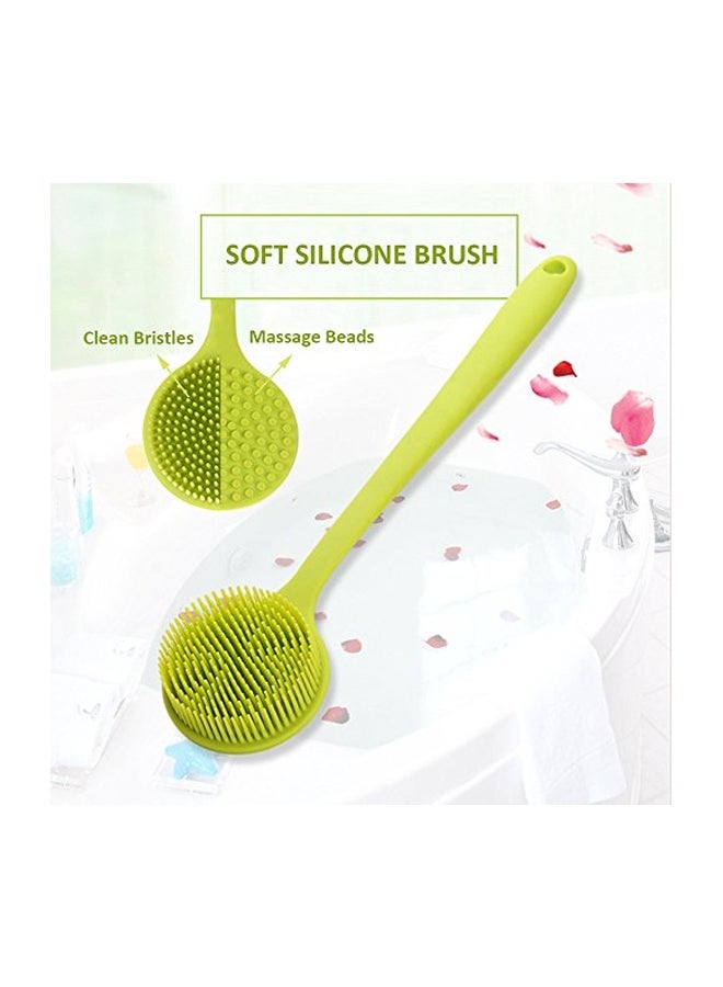 Arswin Silicone Back Scrubber Green 14.8x3.3inch  - Image 2