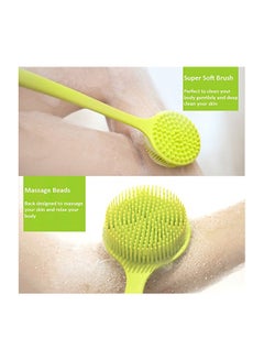 Arswin Silicone Back Scrubber Green 14.8x3.3inch  - Image 3