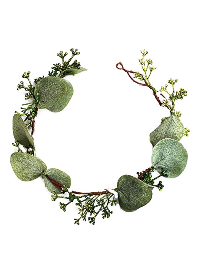 FIDDY898 Bridal Greenery Crown Green - Image 1
