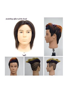 HAIR WAY Hairdresser Training Head Mannequin Black/Beige 8inch  - Image 4