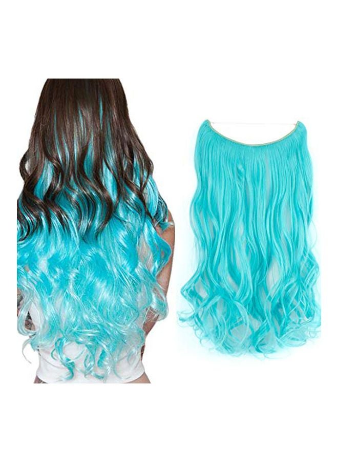 Synthetic Curly Hair Extension Blue - v1568289701/N29315118A_2