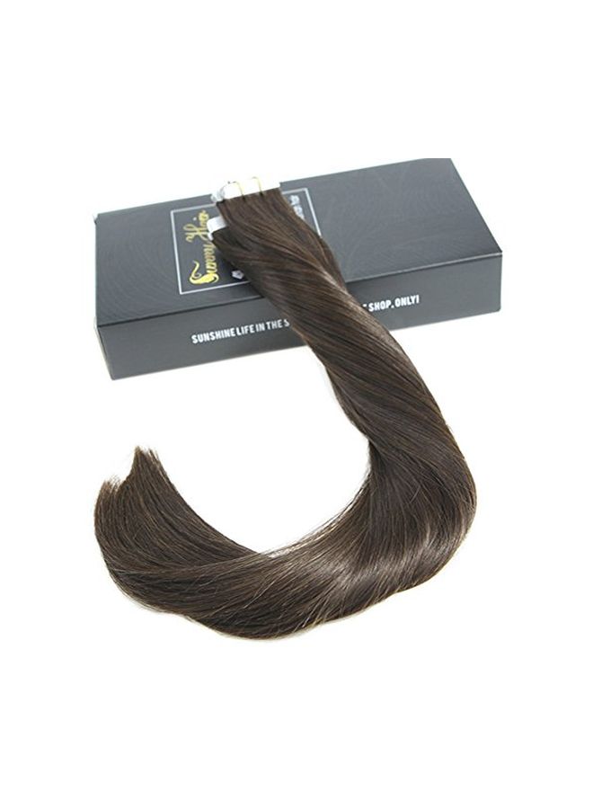 Sunny Hair 20-Piece Remy Hair Extensions 2 Darkest Brown 14inch  - Image 2