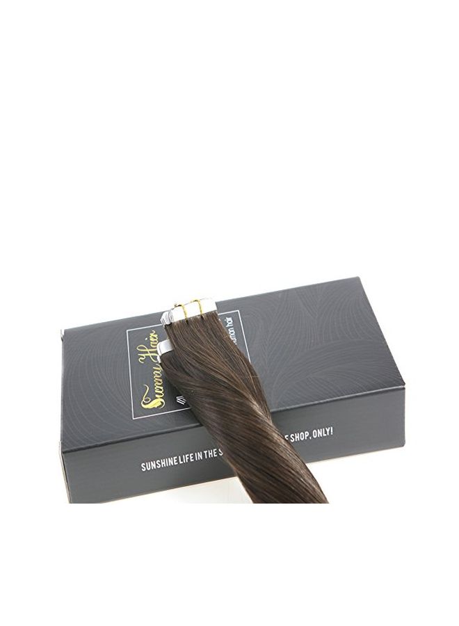 Sunny Hair 20-Piece Remy Hair Extensions 2 Darkest Brown 14inch  - Image 3