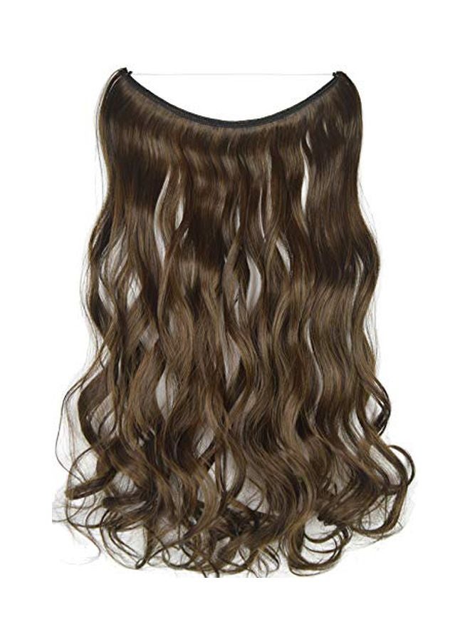 TOPREETY Elastic Hair Extension Dark Brown/Gold 22inch - Image 2